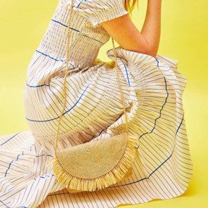 Mar Y Sol Tanya Raffia Crossbody Purse